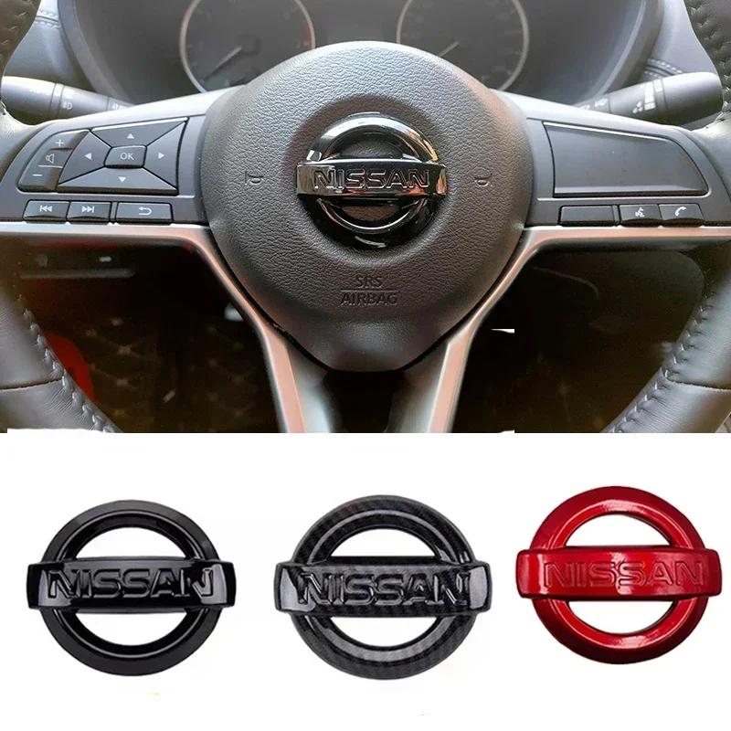 ABS Car Steering Wheel Emblem 3M Sticker for Qashqai Altima Sylphy X-Trall Tiida Bluebird Sunny Auto Modified Access